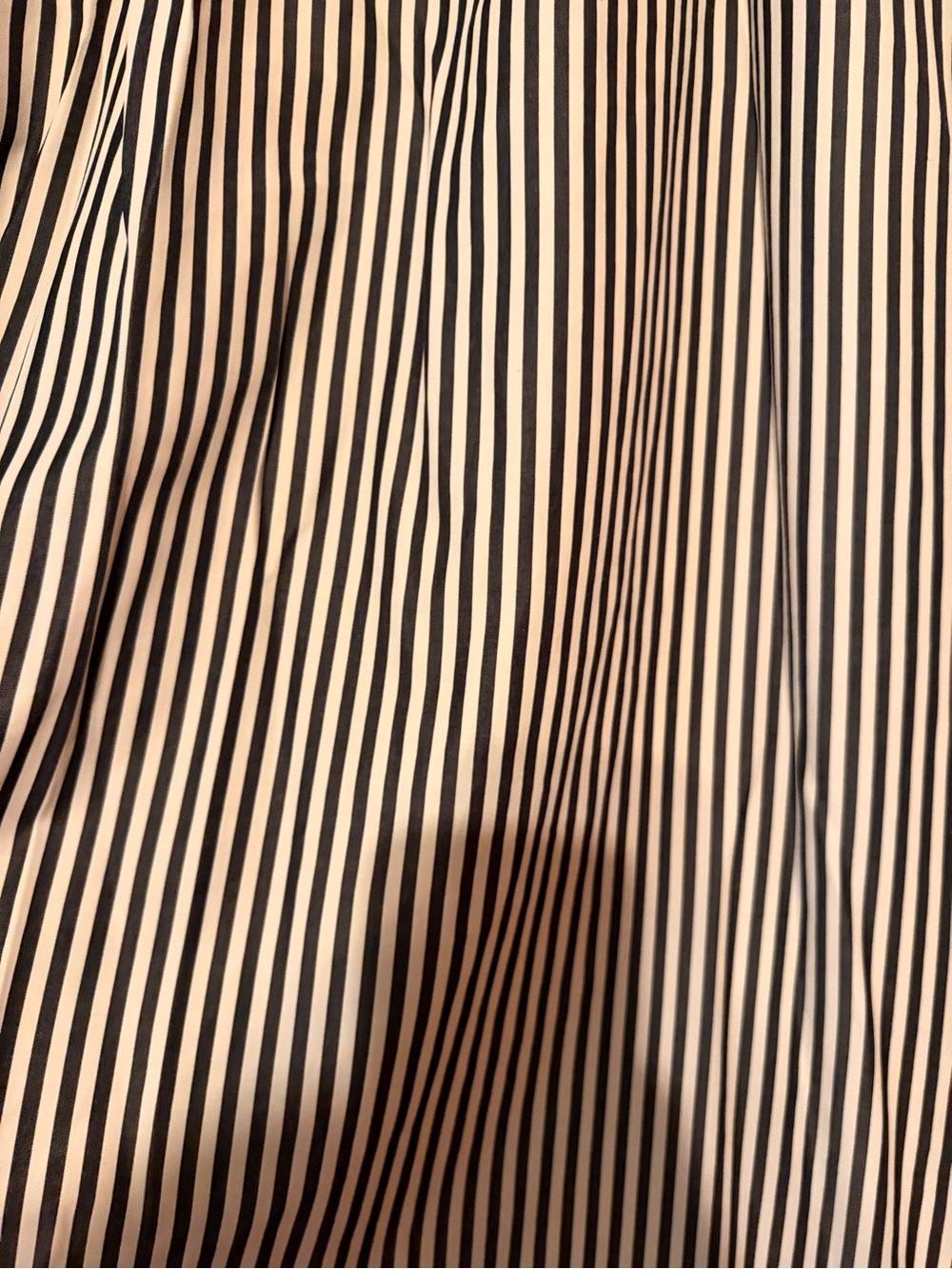 Black and White Vertical Stripe Maxi Skirt - Picture 2 of 4